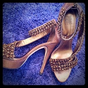 Pelle Moda jeweled heels